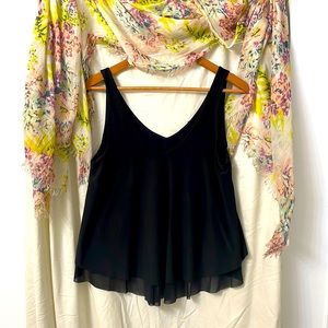 Express black sexy flowy top
